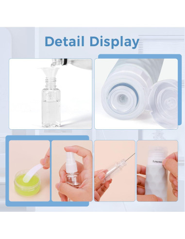 Set de 16 Botellas de Viaje Silevoler Aprobadas por TSA