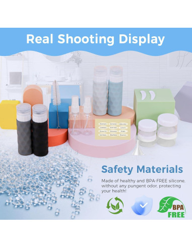 Set de 16 Botellas de Viaje Silevoler Aprobadas por TSA