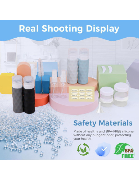 Set de 16 Botellas de Viaje Silevoler Aprobadas por TSA