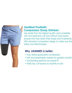 Reductor de muñón protésico AK Viscosa Bambú 35 cm XL 2