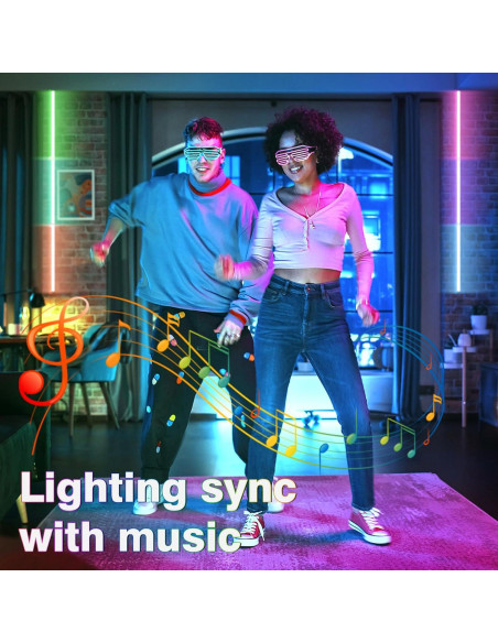 Tira de Luz LED RGB G GEEKEEP 5m Control APP Impermeable