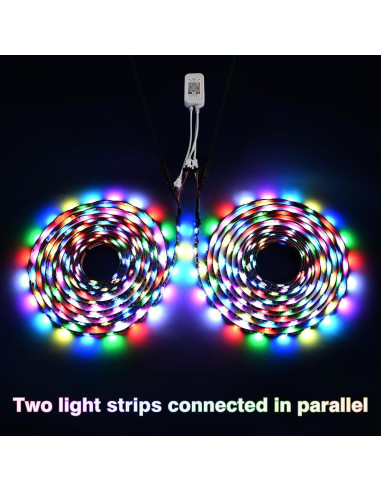 Tira de Luz LED RGB G GEEKEEP 5m Control APP Impermeable