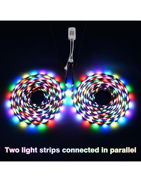 Tira de Luz LED RGB G GEEKEEP 5m Control APP Impermeable