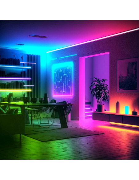 Tira de Luz LED RGB G GEEKEEP 5m Control APP Impermeable