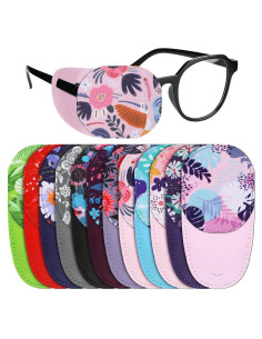 Parches para Ojos Yahenda 12 Pcs Reutilizables Coloridos