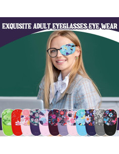 Parches para Ojos Yahenda 12 Pcs Reutilizables Coloridos 2