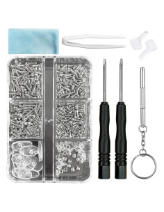 Kit de Reparación de Gafas PTSLKHN con 15 Tornillos y Herramientas