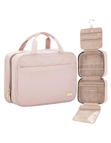 Bolsa de Aseo NISHEL para Mujeres, Organizador Colgante Rosa