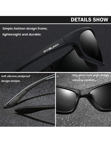 Gafas de sol deportivas FAGUMA polarizadas UV400 para hombres