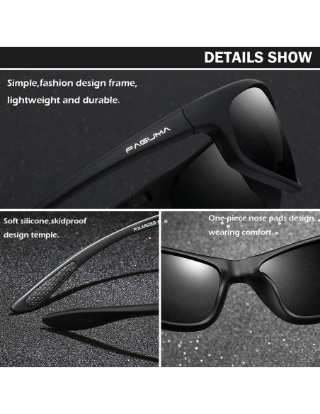 Gafas de sol deportivas FAGUMA polarizadas UV400 para hombres