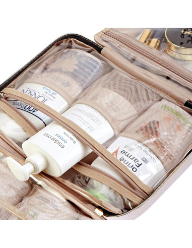 Bolsa de Aseo NISHEL para Mujeres, Organizador Colgante Rosa