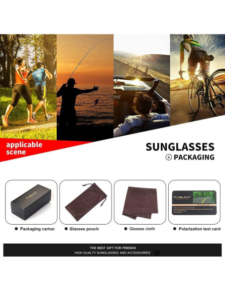 Gafas de sol deportivas FAGUMA polarizadas UV400 para hombres