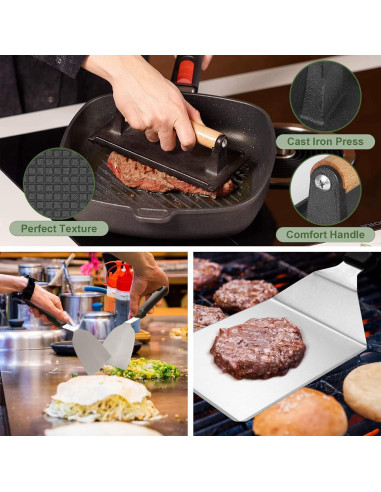 Kit de Accesorios para Parrilla EWFEN 35 Piezas Acero Inoxidable