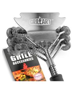 Limpiador de Parrilla Weetiee Sin Cerdas 45.72 cm Acero Inoxidable