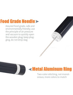 Abridor de Vino Zerodis Aguja Portátil Plata 51g 2