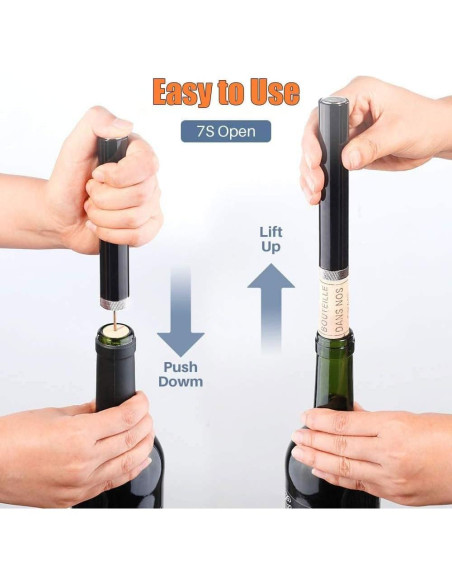 Abridor de Vino Zerodis Aguja Portátil Plata 51g