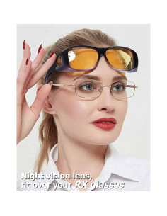 Gafas de Conducción Nocturna TJUTR Lente Amarillo Polarizado 2