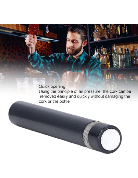 Abridor de Vino Zerodis Aguja Portátil Plata 51g