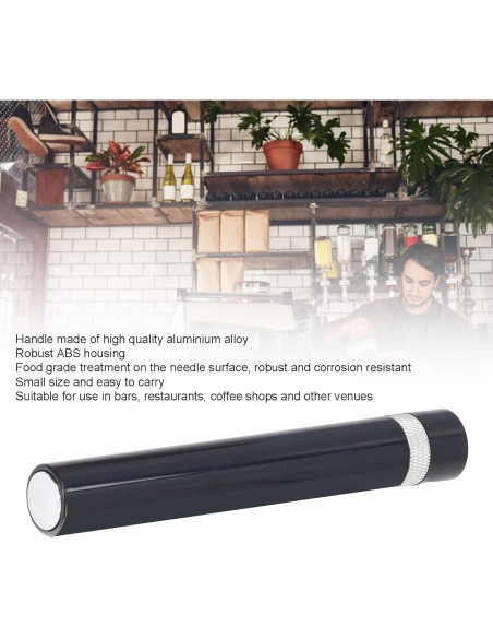 Abridor de Vino Zerodis Aguja Portátil Plata 51g