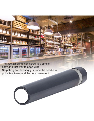 Abridor de Vino Zerodis Aguja Portátil Plata 51g