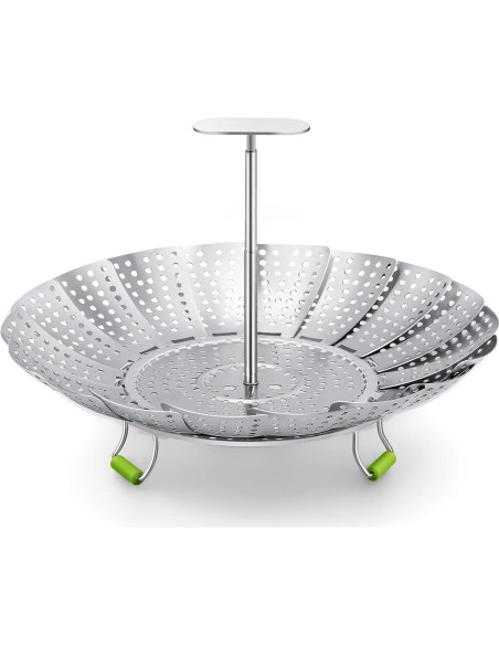 Cesta de Vapor Pavsrmy Acero Inoxidable Expandible 15-23 cm