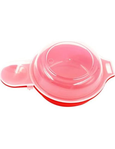 Cocedor de Huevos HORNO Set de 2 Antiadherente Rojo
