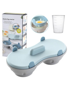 Cocinador de Huevos KICOFIT para Microondas con Taza Medidora
