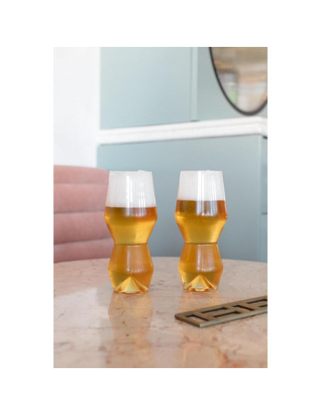 Set de 2 Vasos de Cerveza IPA Sempli 390 ml Cristal