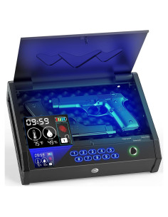 Caja Fuerte Biométrica HOLEWOR para 2 Pistolas con LCD