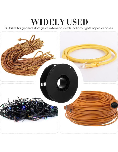 Carrete de Almacenamiento de Cable Garneck 20x20cm Resistente