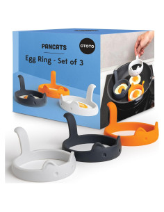 OTOTO PanCats Juego de Anillos para Huevos Antiadherente