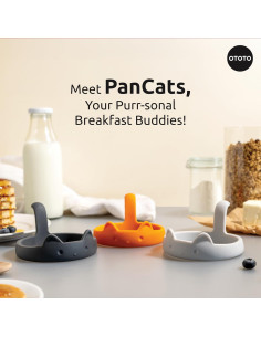 OTOTO PanCats Juego de Anillos para Huevos Antiadherente 2