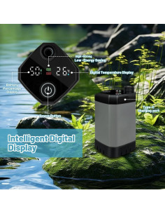 Ducha de Camping COKEJA 6000mAh con Cubo Plegable 20L 2