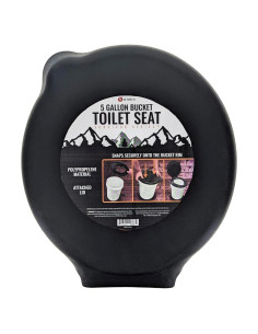 Tapa de Inodoro Portátil SE para Balde de 19L - Negro