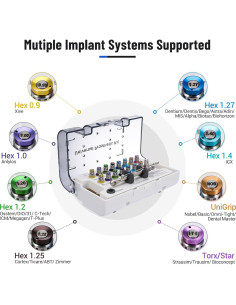 Juego de Llave de Torque 4E's para Implantes Dentales 16pcs 2
