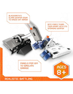 BattleBots Arena MAX Spin Master 30 Piezas Juguete RC 2