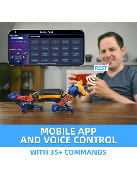 Robot Perro Bittle X | Kit de Robótica Programable | Control de Voz