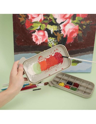 Limpiador de Pinceles MyLifeUNIT con Paleta y Lavabo Gris