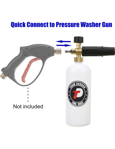 Cañón de Espuma Tool Daily 1 Litro con 5 Boquillas