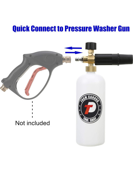 Cañón de Espuma Tool Daily 1 Litro con 5 Boquillas