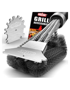 Cepillo y Raspador para Parrilla GRILLART 45,72 cm 3 en 1