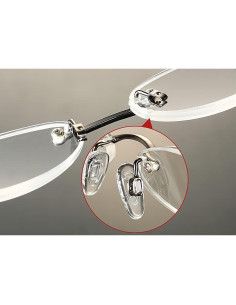 Almohadillas de nariz BEHLINE 5 pares silicona 15 mm anti-deslizantes 2