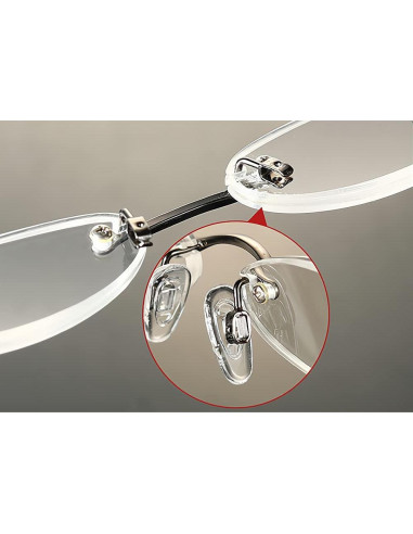 Almohadillas de nariz BEHLINE 5 pares silicona 15 mm anti-deslizantes