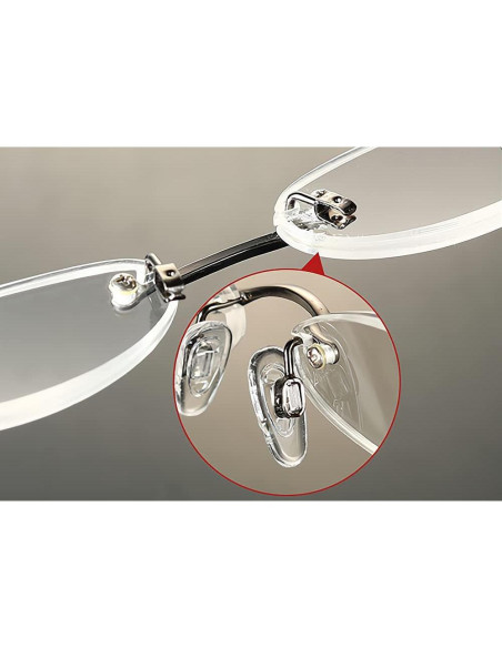 Almohadillas de nariz BEHLINE 5 pares silicona 15 mm anti-deslizantes