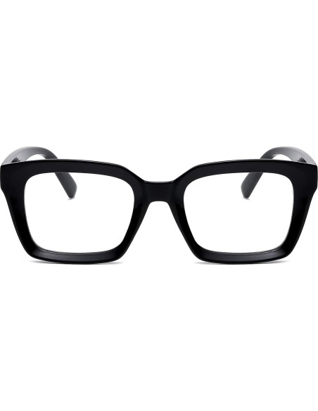 Gafas Cuadradas Clásicas EYLRIM con Lentes Transparentes