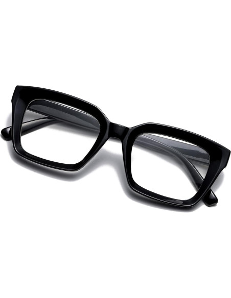 Gafas Cuadradas Clásicas EYLRIM con Lentes Transparentes