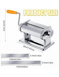 Máquina de rodillo de arcilla Amylove 20.5x13 cm 6 grosores 2