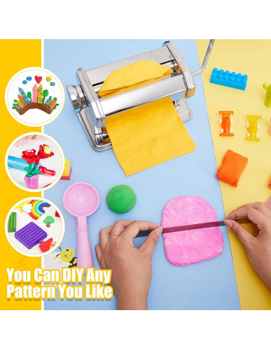 Máquina de rodillo de arcilla Amylove 20.5x13 cm 6 grosores