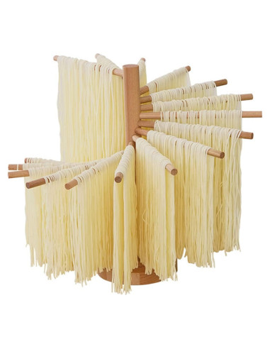 Soporte para Secar Fideos Valdus Plegable de Madera 16 Varillas