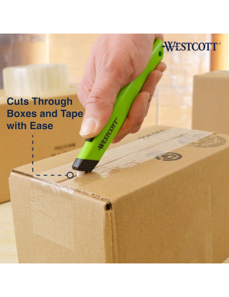 Cortador de Cajas Retráctil de Cerámica Westcott 16475 Verde